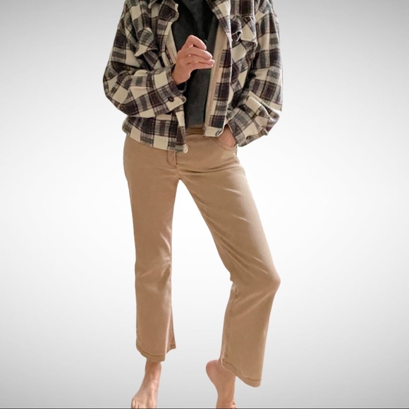 Gerry Weber Casual Cropped Kick Flare Jeans Tan 36 - Picture 4 of 11